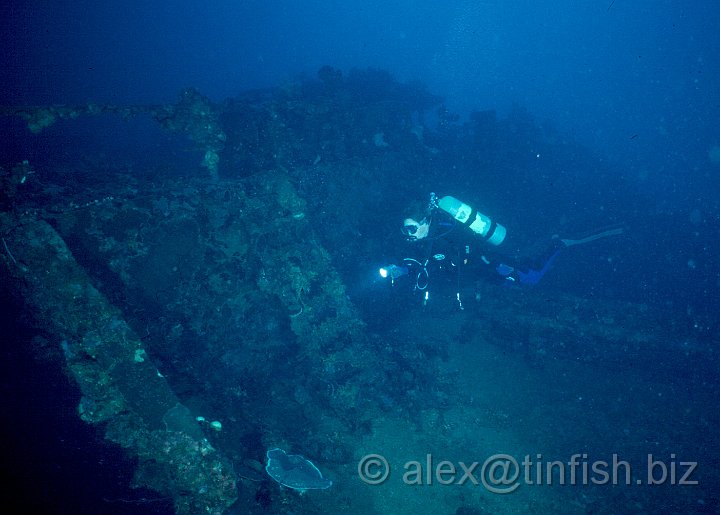 Fore Deck3.jpg - Swimming across the fore deck